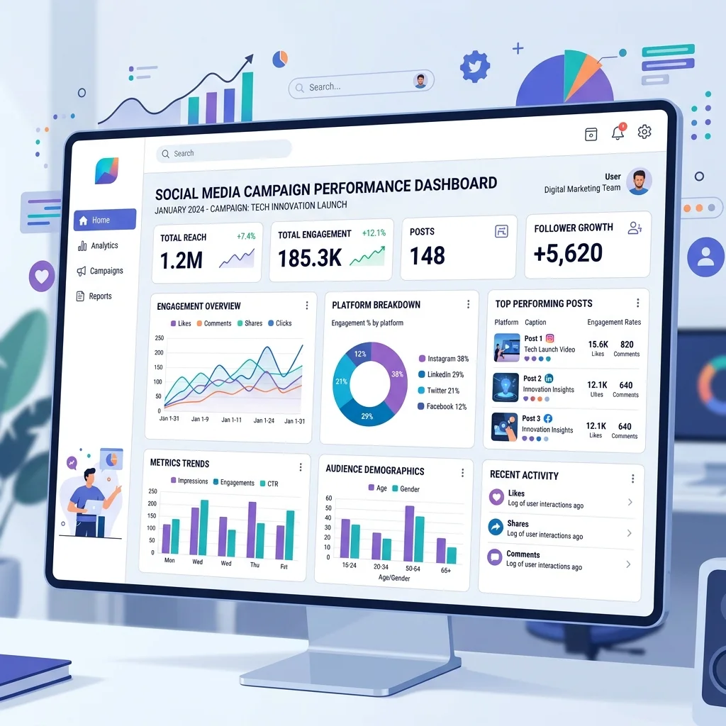 Digital Marketing Illustration