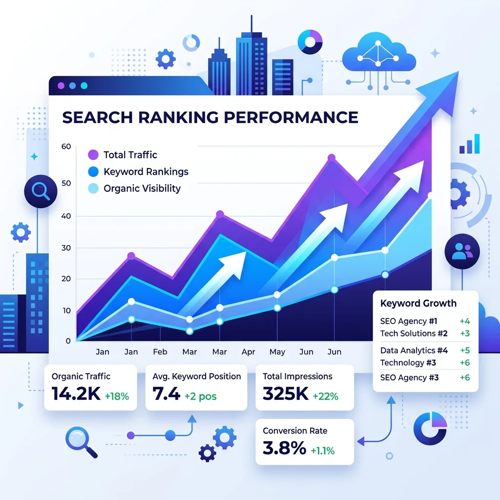 SEO Solutions Illustration