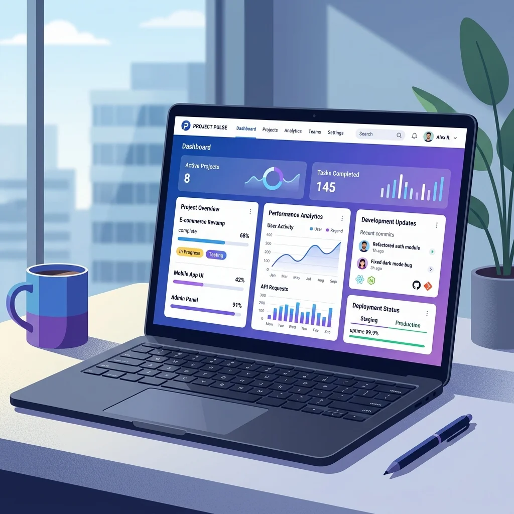 Web Development Illustration